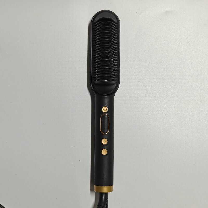 Five-speed temperature safe hair straightening comb for home use, dual-purpose hair straightening and curling iron, lazy person's hair straighten
