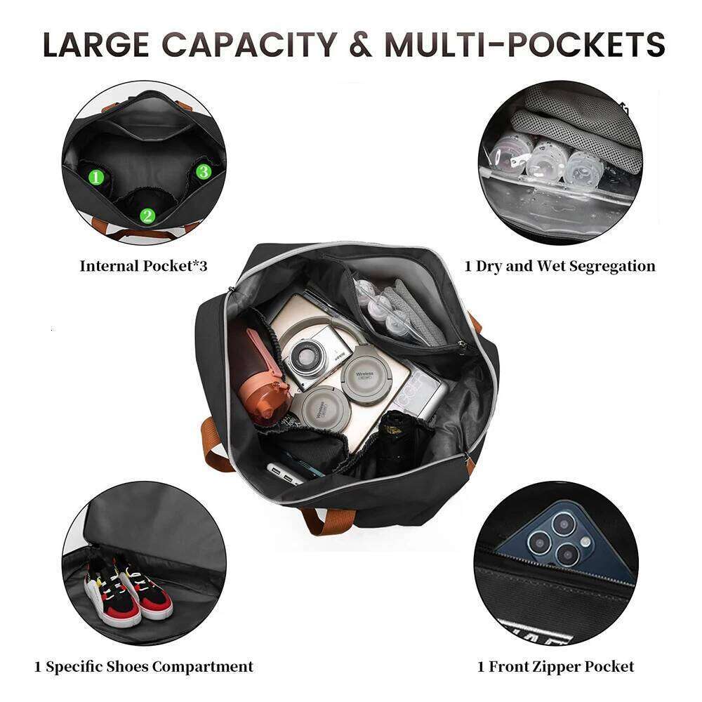 Travel Handbag Sports for Women Men Duffle bag Sport Workout Gym Swim Crossbody Shoulder Bag with Shoe Compartment H260225