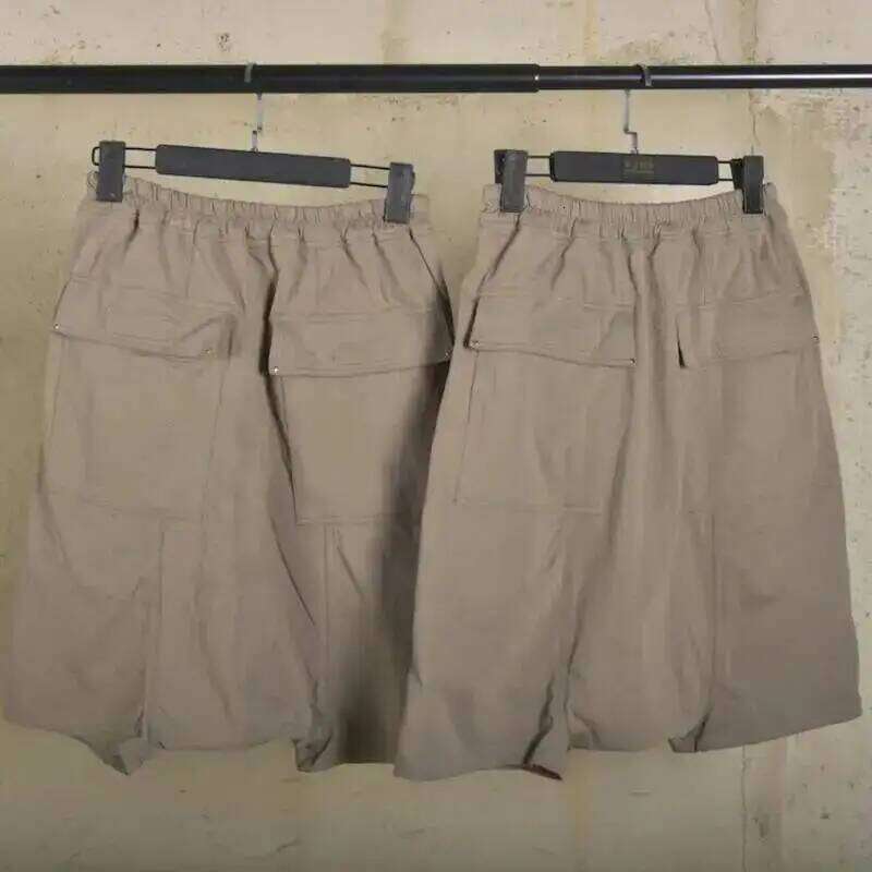 HKSH Summer New Men's Tide European American Style High Street Chic Capris Shorts Fashion Dark Trend Half Lengh Pants Ins HK5815 H260226