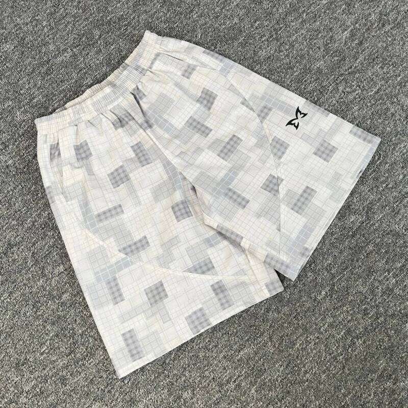 European American Mertra Shorts High Street Checkered Camo Sporty Casual Loose All-match Men's Women's Short Pants Tide H260226 - view 3