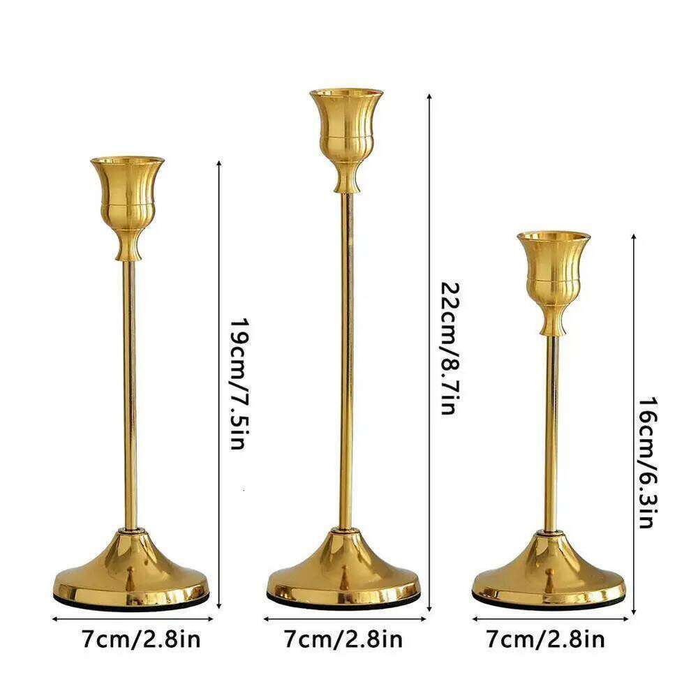 Metal Candlestick Exquisite European Style Wedding Table Decor Christmas Decoration Candle Stand Elegant Vintage Best Seller W260226