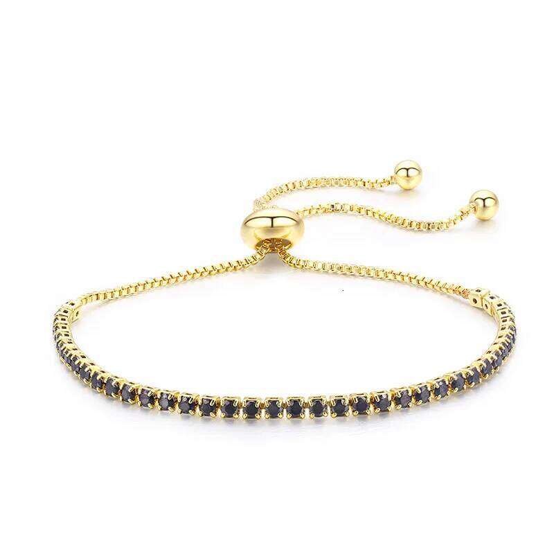 Thin CZ Stone Tennis Bracelets For Women Girl Gold Color Jewelry Pulseras Adjustable Charm Bracelete Femme Bileklik Bransoletki Z260225