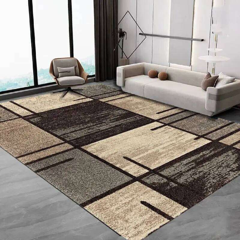VIKAMA Nordic Minimalist Living Room Carpet, Easy-To-Clean Sofa and Coffee Table Pad, Bedroom Full Carpeting, Home Decoration W260226