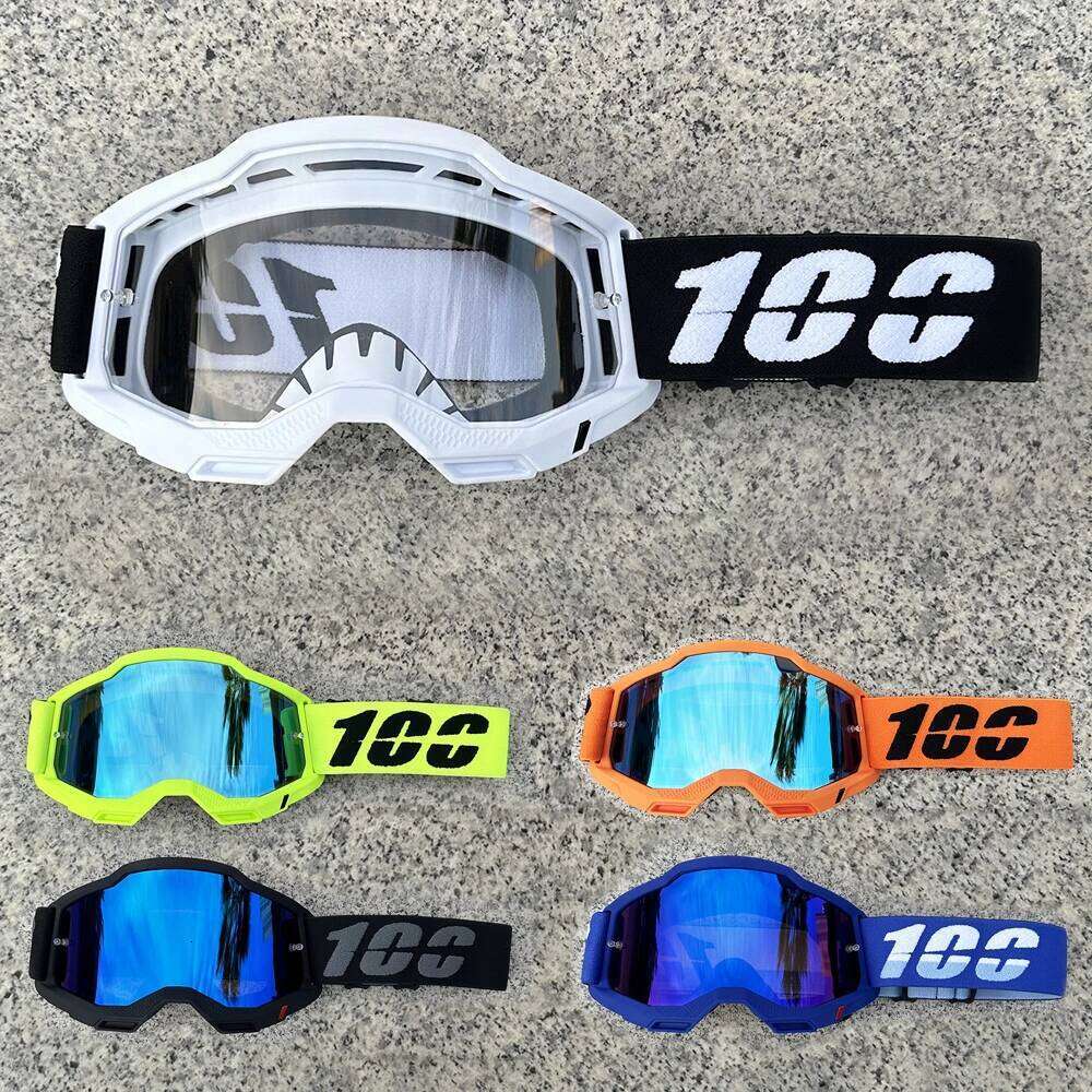 New 100 Motorcycle Glasses Motocross Safety HD Lenses Dirt Bike ATV Ski mtb Goggles MOTO Outdoor Cycling Sunglasses Z260225