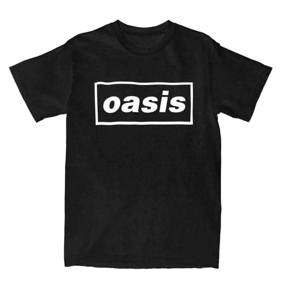 O-Oasis Rock Band T-Shirts for Men Women British Music Albums Vintage Tees Crew Neck Short Sleeve T Shirt Clothing Tops C260226