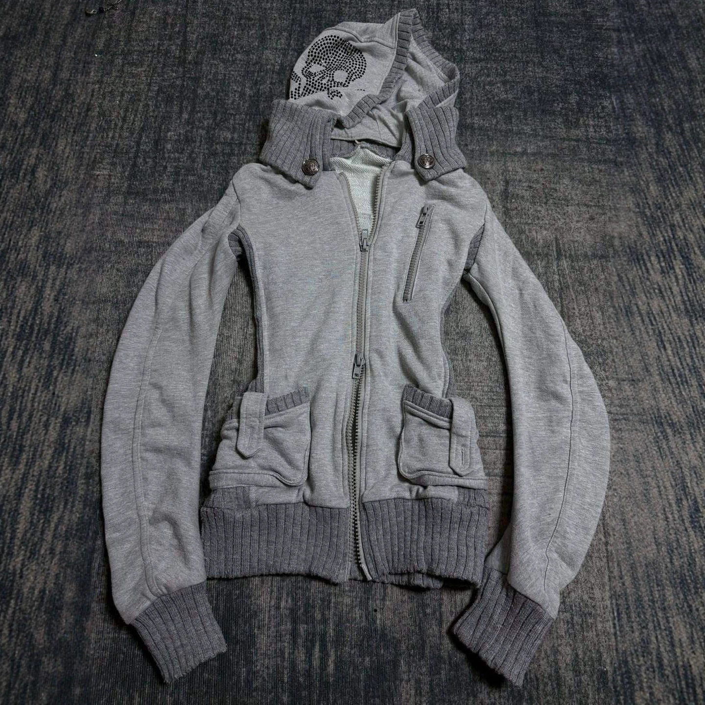 New autumn personalized American-style slim-fit zip-up womens hoodie y2k250826