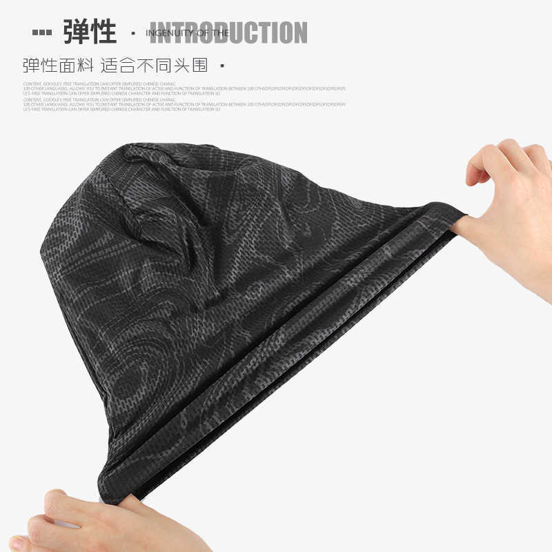 New Mens Hat Summer Sweat-Absorbing Thin Headscarf Outdoor Sports Quick-Dry Sun Protection Breathable Pullover Maternity Knitted Hat S260225