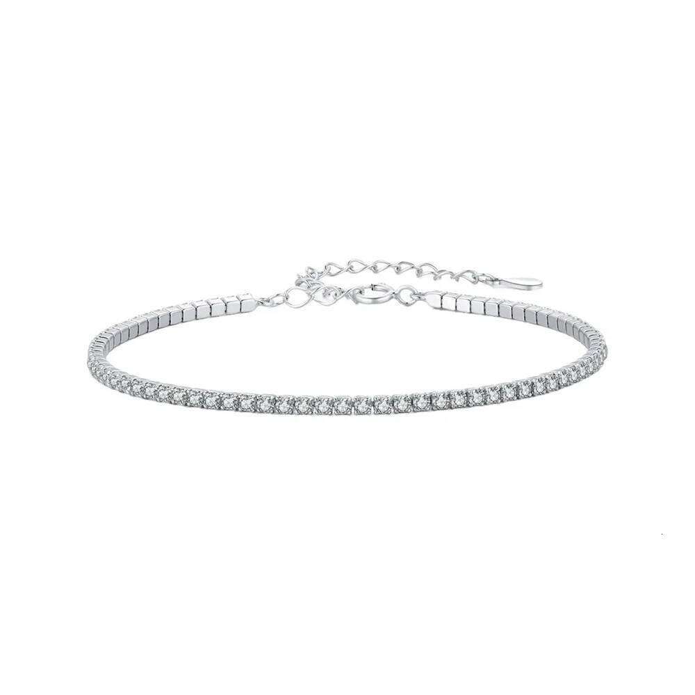 Punk 2mm Iced Out Tennis Chain Bracelet Female Gold Silver Color Stainless Steel Cubic Zirconia Bracelets for Women Jewelry Gift Z260225