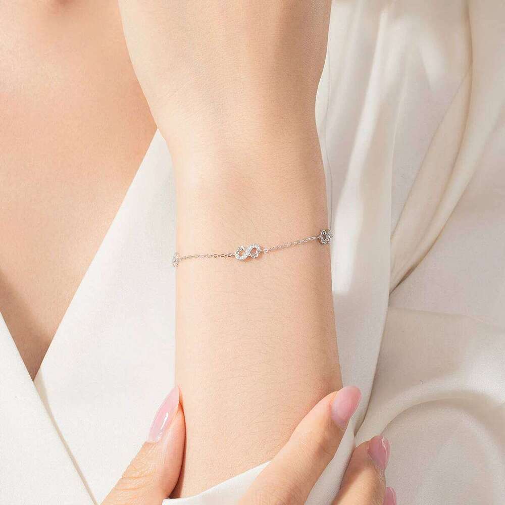 MODIAN 925 Sterling Romantic Infinite Original Design Stunning Clear CZ Bracelet For Women Silver Fine Jewelry Z260225