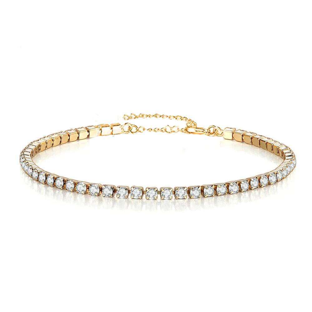 Minimalist Stainless Steel Tennis Bracelets For Woman Girls Simple Rhinestone Crystal Chain Bracelet Fashion Jewelry Z260225