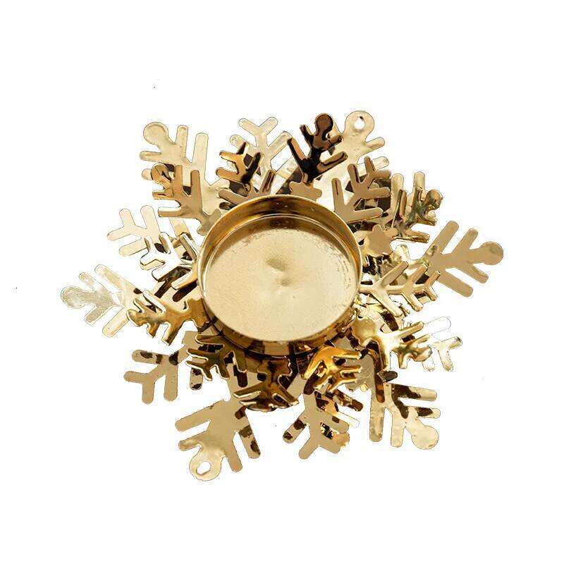 1pcs Metal Candle Decoration Snowflake Tealight Holders Christmas Table Centerpieces Xmas Party Supplies W260226