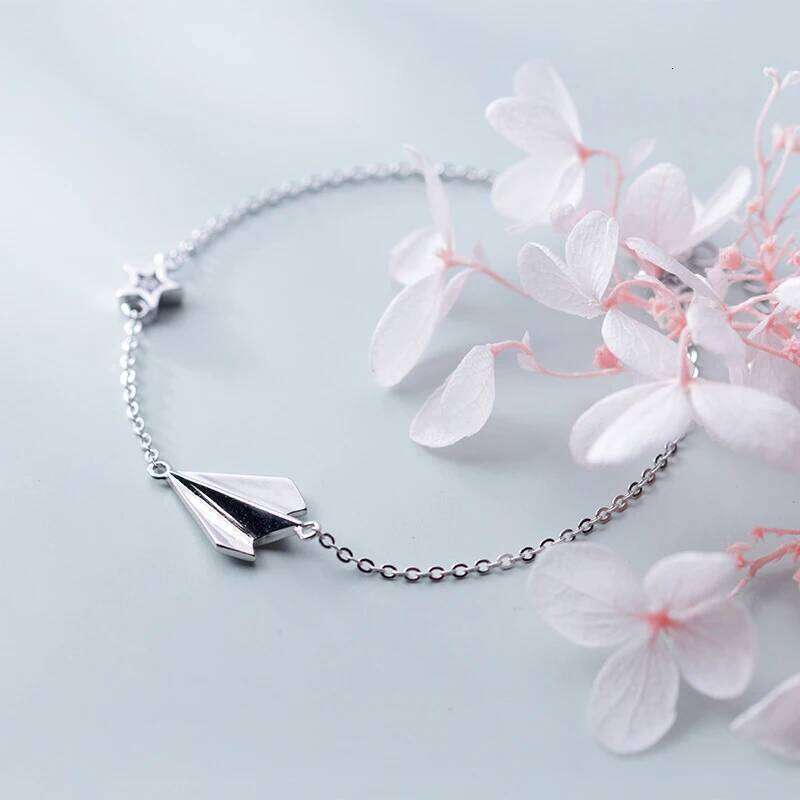 Modian Clear CZ Stars Aircraft Chain Bracelets Fashion 925 Sterling Female Jewelry For Women Party S925 Silver Bracelet Z260225