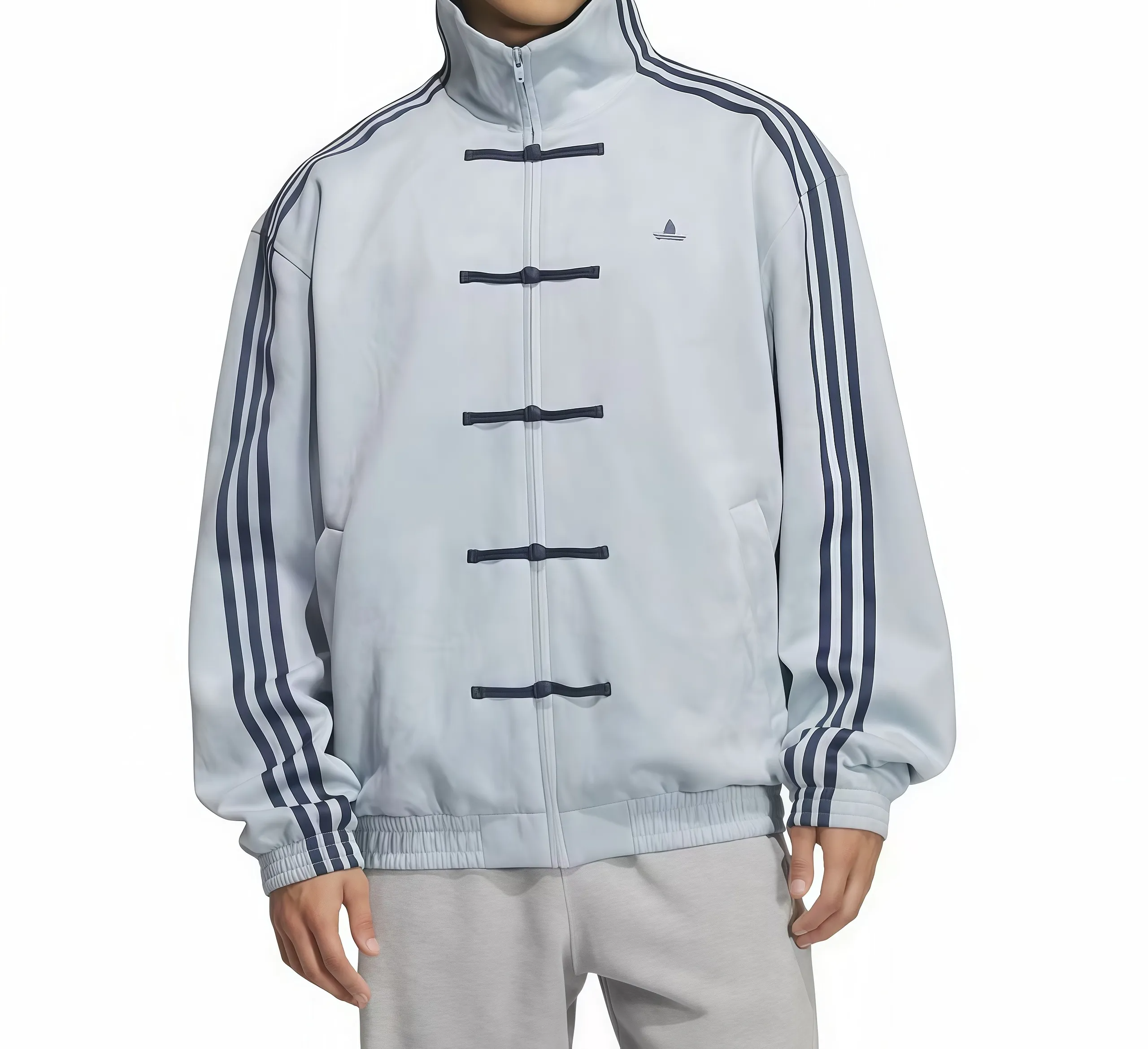 adidalys jacket ndividual Jacket Chinese New Year Jacket campus Jacket Spliced Stand Collar Spring Buttoned Fashion Retro Tang Single Breasted Coat tang jackets