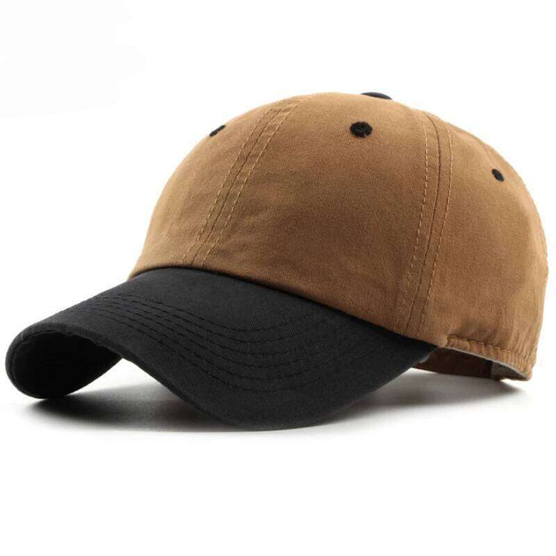 HT1186 High Quality Cotton Canvas Plain Baseball Men Women Two Tones Snapback Cap Bone Casquette Casual 6 Panels Fitted Hat Z260226