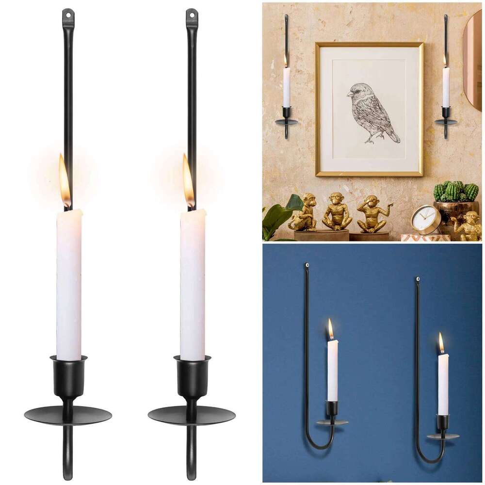 Mental Iron Holder L Shape Wall Pillar Candle Holders for Wedding Anniversary, Home Living Room Hotel Decoration W260226