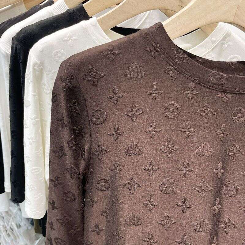 European-Style Women's Five-Sleeve T-Shirt, Summer Thin Style, 2026 New Early Spring Half-Sleeve Base Shirt, Mid-Sleeve Inner Top