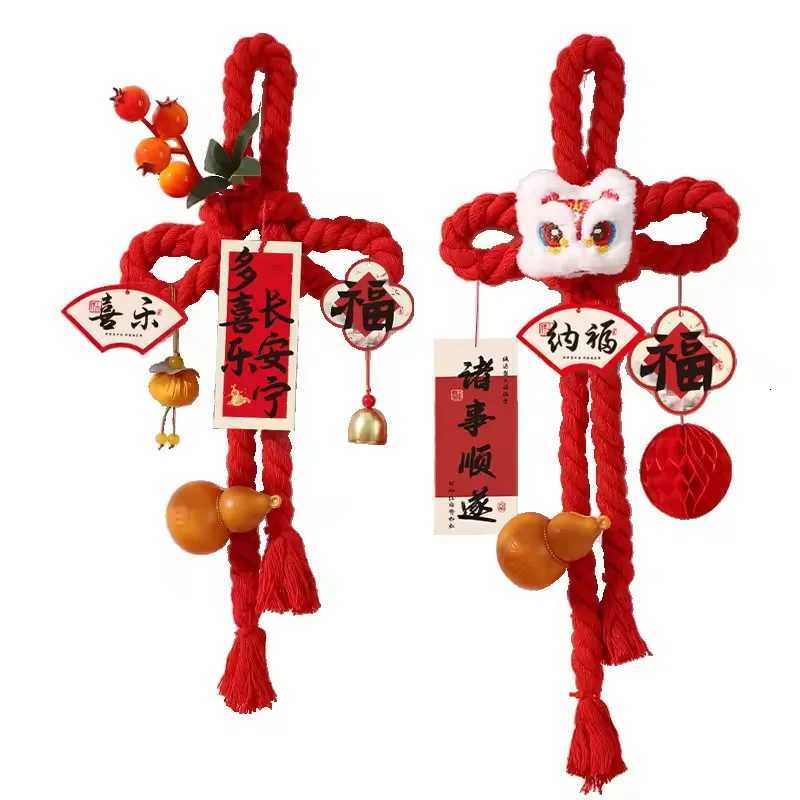 2026 Year Of The Horse Chinese Knot Ornaments Spring Festival Atmosphere Decorations New Year Decorations Front Door Hangings H260226