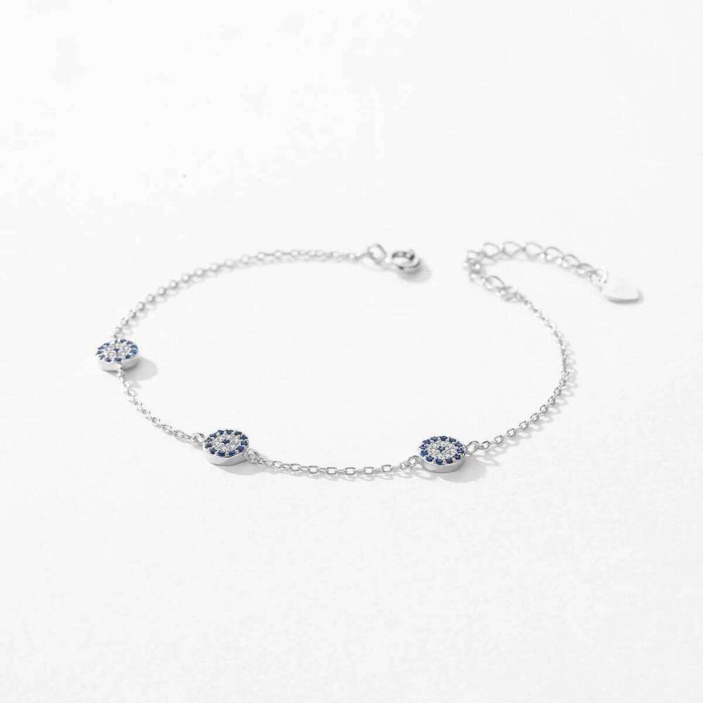 MODIAN Authentic 925 Sterling Silver Blue Eyes Bracelet Fashion Chain Link For Women Birthday Mothers Day Gift Fine Jewelry Z260225