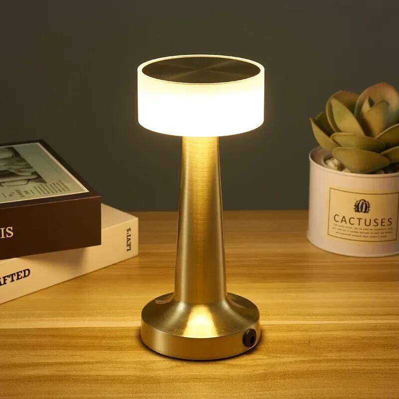 LED Bar Table Bar/Coffee/Restaurant Desktop Decor Night Light Rechargeable Touch Sensor Wireless Bedroom Reading Lamp H260225