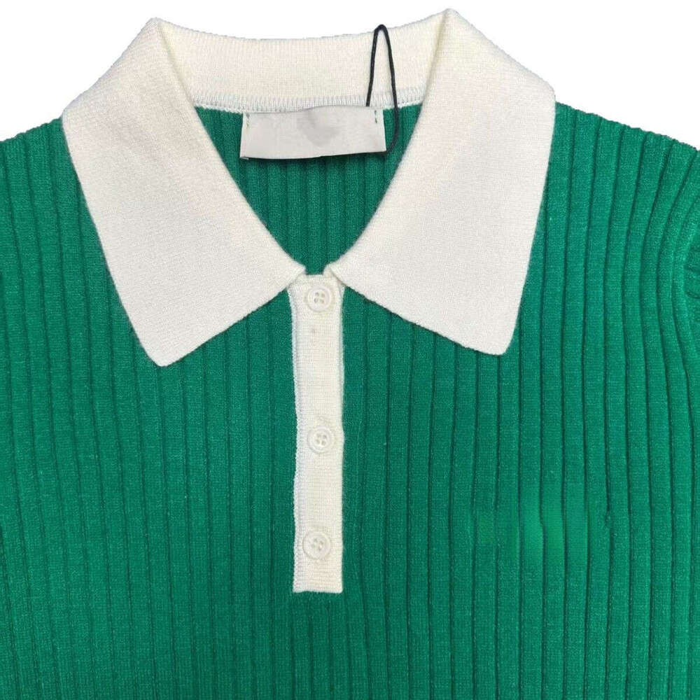 2026 Spring New Designer Women's Jacquard Short Sleeve Sweater Women's Knitted Sweater Top