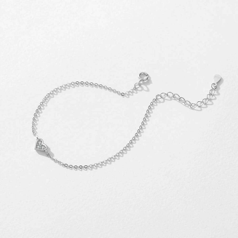 Modian 2023 New Design Real 925 sterling silver Heart CZ Bracelet Fashion Crystal Wedding Lady Classic Romantic Jewelry Z260225