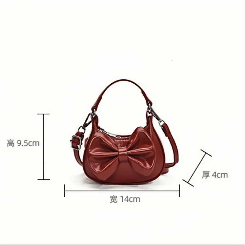 2026 Kids Girls Cute Bowknot Handbag Fashion Crossbody Bag Detachable Strap Mini Shoulder for Children Stylish Purse 260311