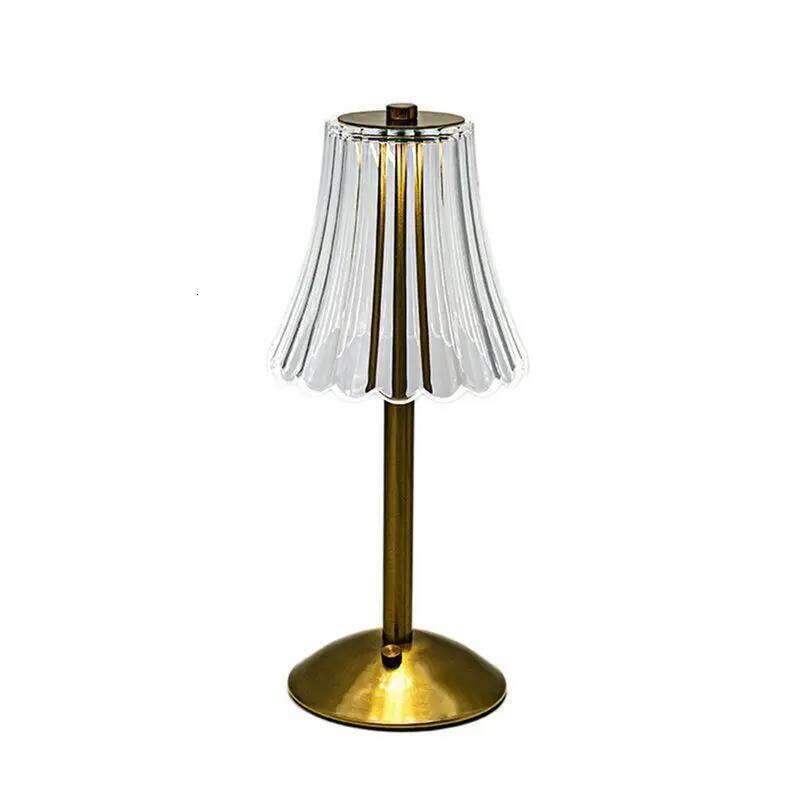 NOW SAVE6X LED Crystal Decorative Table Lamp 800Mah Rechargeable Atmosphere Night Light 3-Levels Brightness For Restaurant Caf H260225