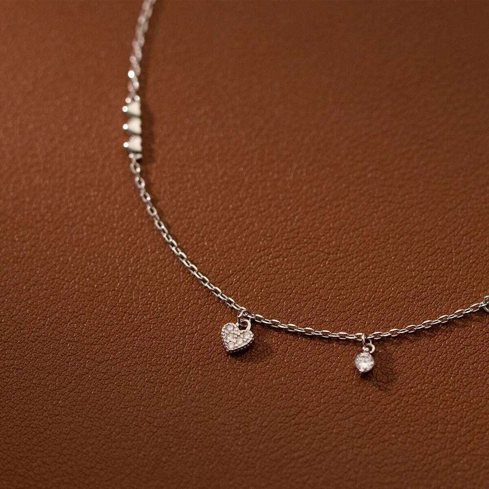 Modian 925 Sterling Silver Minimalist Simple To Hearts Female Trendy Romantic Bracelets For Women Wedding Fine Jewelry Z260225