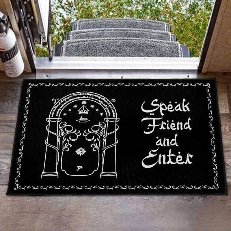Lord of The Rings Doormat Non-Slip Machine Washable Carpet for Living Room Bedroom Bathroom Kitchen and Laundry Rug INS W260226