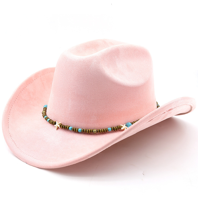 Classic Suede Large Brim Western Cowboy Fedora Hat Men And Women Cowboy Hat Fashion Travel Party Hat Sombrero Vaquero 250829