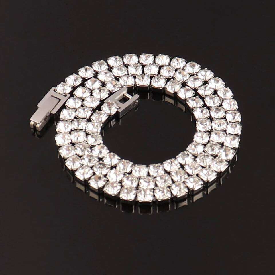 316L 4mm Stainless Steel For Women Men's Hip Hop Tennis Chain Bracelets Luxury Crystal Zircon Bracelet Jewelry Z260225