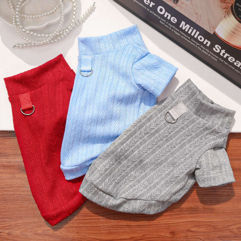 Famous brand Early Autumn Winter Base Shirt Stretchy Pet Dog Clothes Cat Supplies Teddy Bichon Ragdoll British Shorthair Short Legs pupakaIK