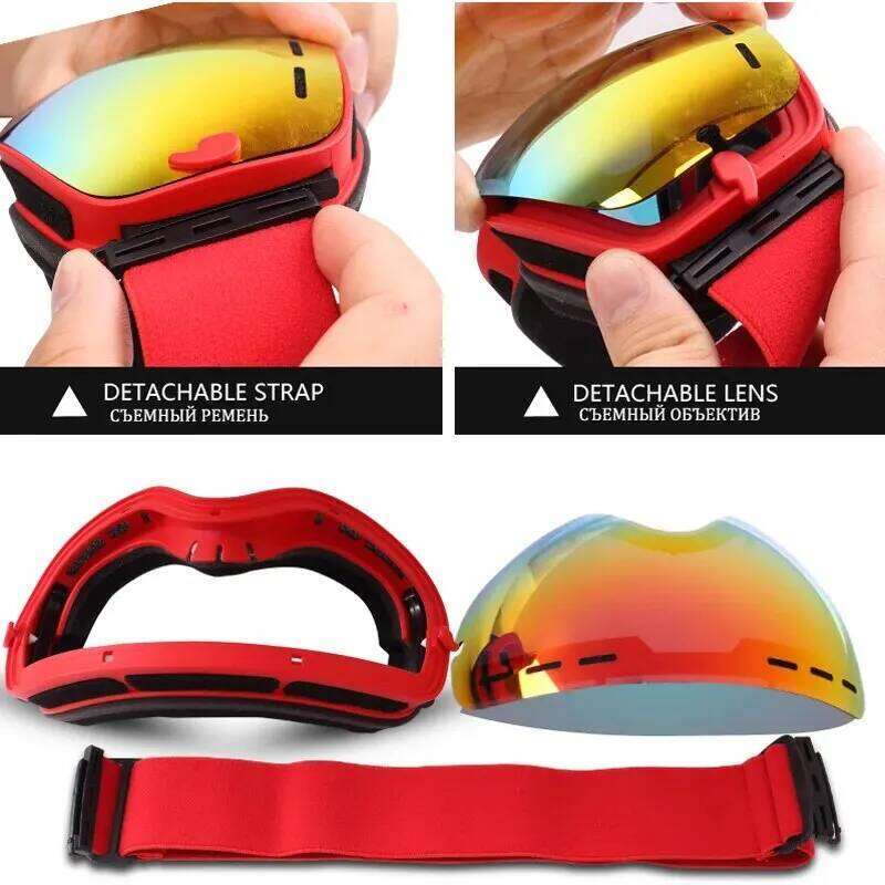 Premium Ski Goggles Anti-Fog UV400 Double Layer Windproof Polycarbonate Lenses Full Face Mask for Men Women Snow Sports Gear Z260225