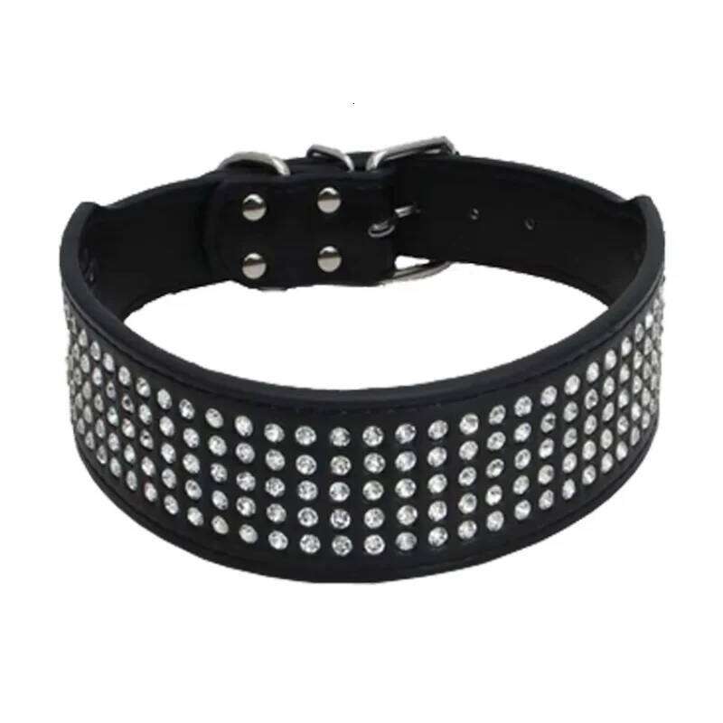 Explosive Shiny Five-point Pet Large and Medium-sized Collar, Embedded Diamond Dog Collar