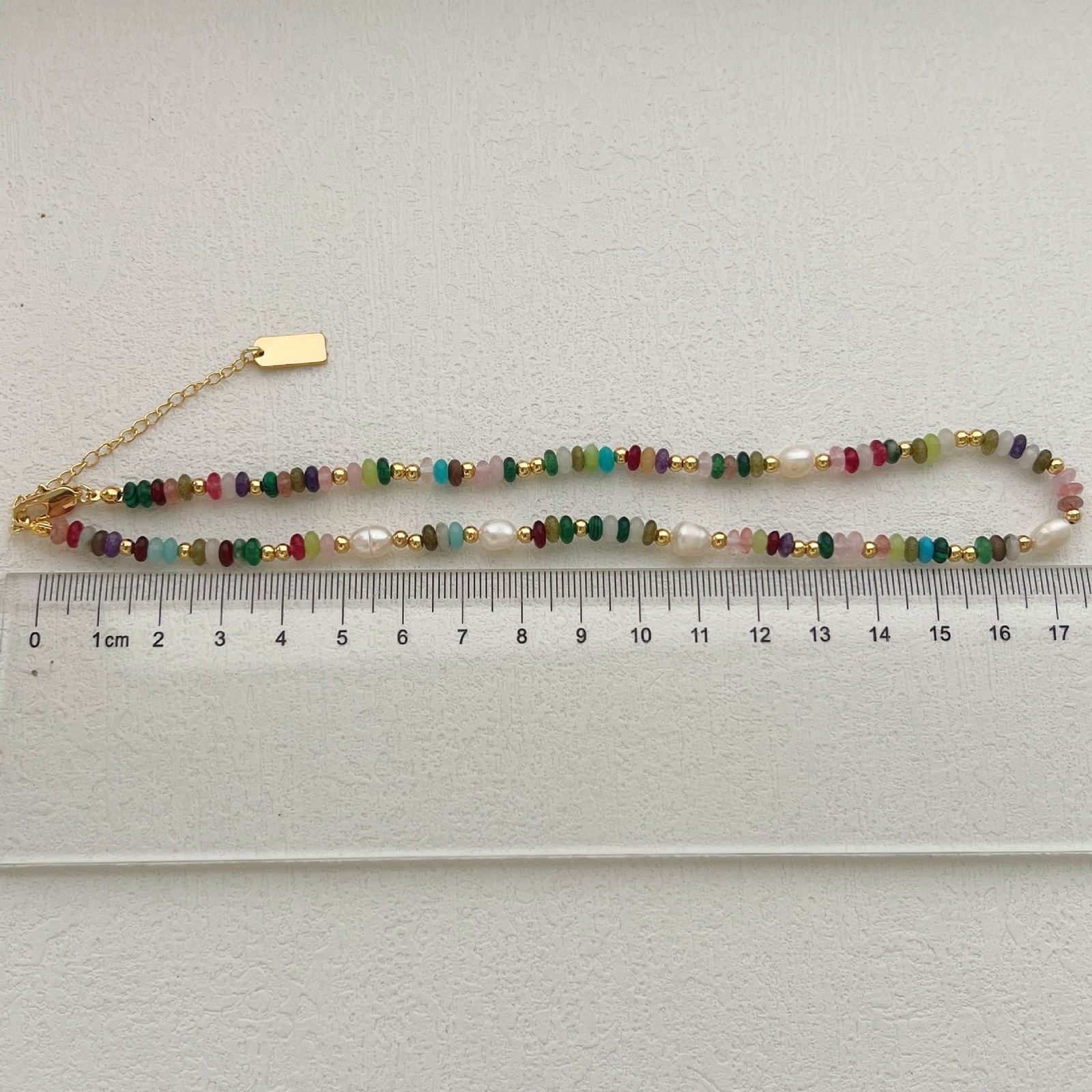 Natural stone womens collar ultimate cool childrens strand semi face bead antique gold-plated necklace 241017