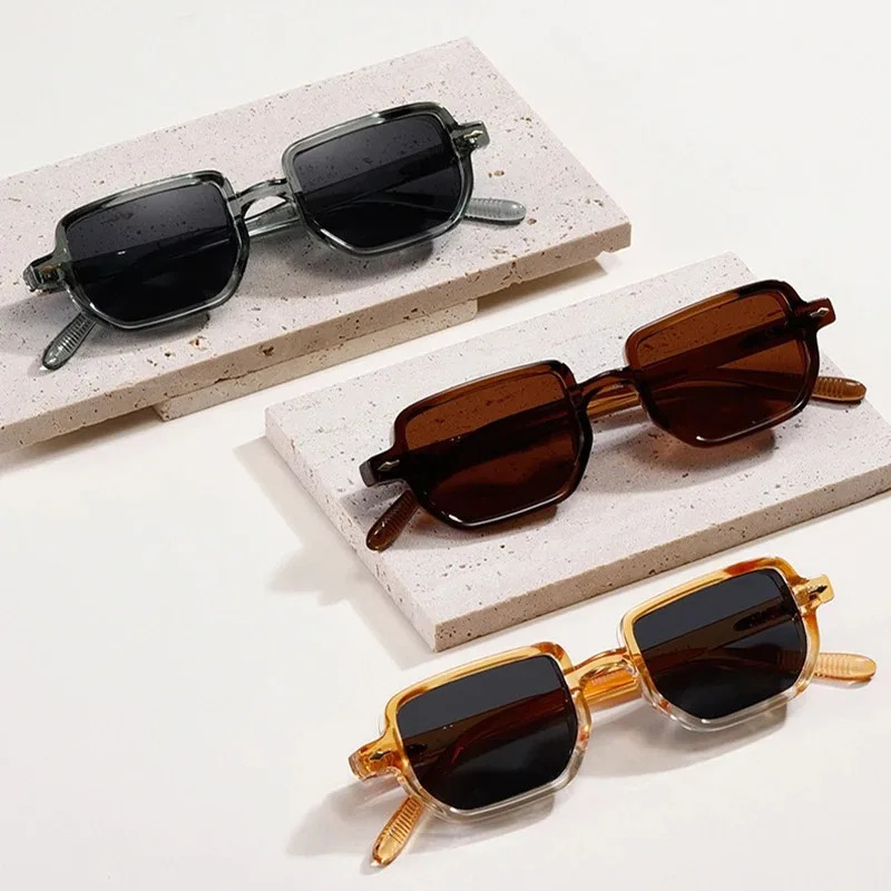 Rectangle Sunglasse Men Candy Color Sun Glasses Ins Street Party Eyeglasses for Shopping Beach Eyewears 260129
