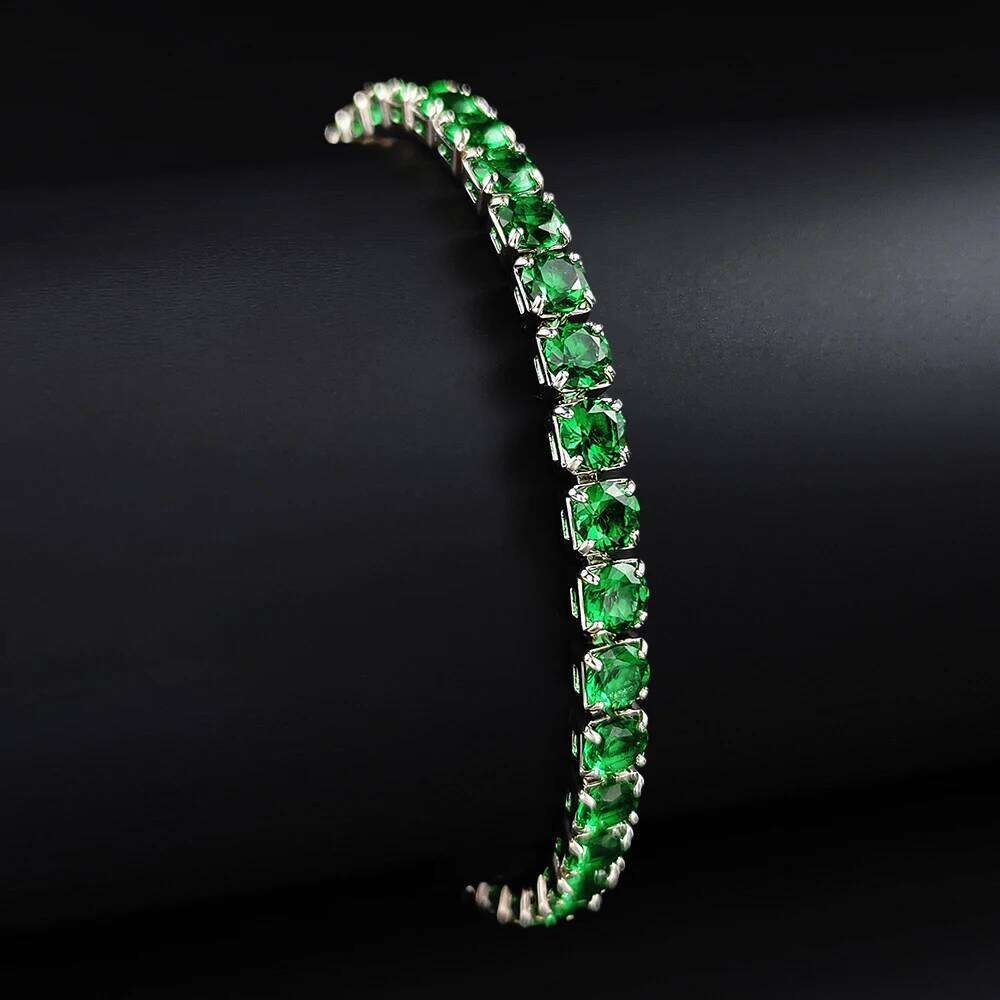2024 New Arrival Fashion Unique Design Light Green Bracelet Bangle for Women Valentine's Day Gift S5787-green White Z260225