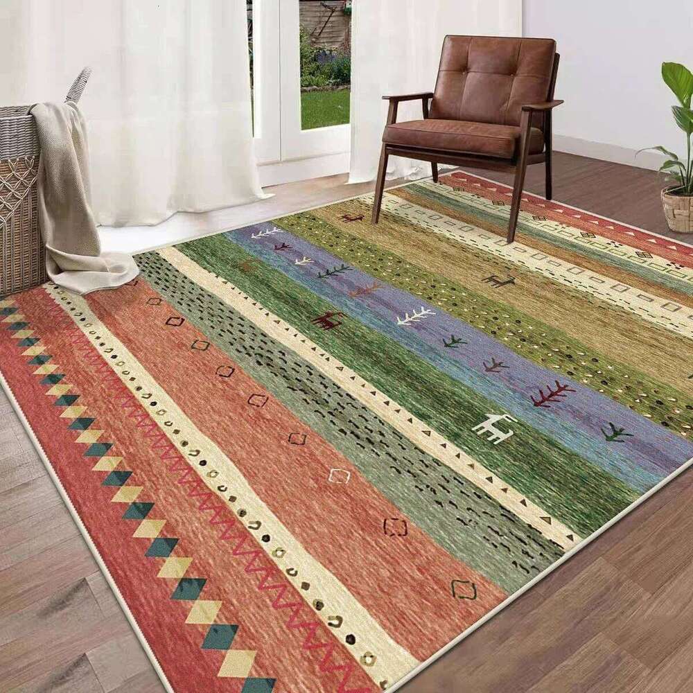 North American Style Carpets Elegant Rugs Living Room Bedroom Carpet Children's Play Easy To Clean Floor Mat Home Decor Gift W260226