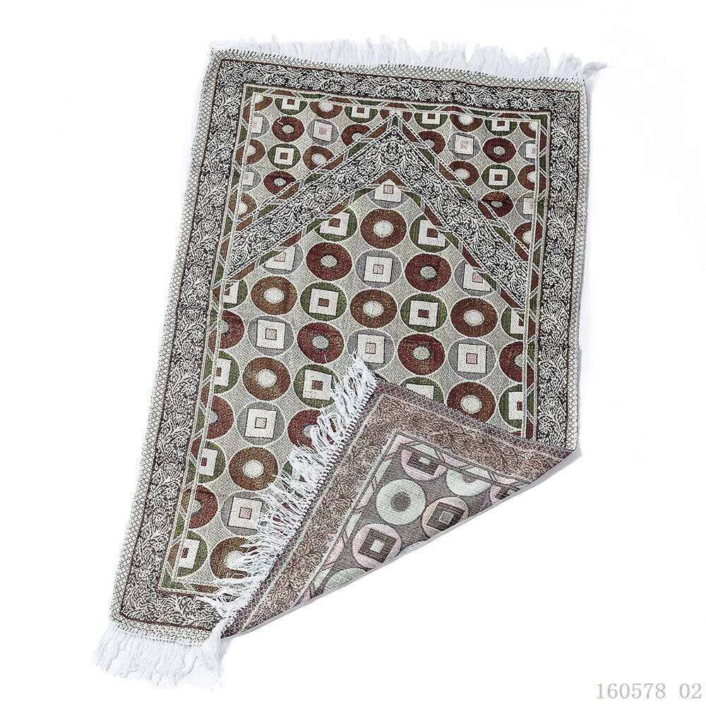 Prayer Rug Prayer-Rug with Elegant Design Bags Soft Carpet Ramadan Islamic Muslim Gift for Family Friends W260226