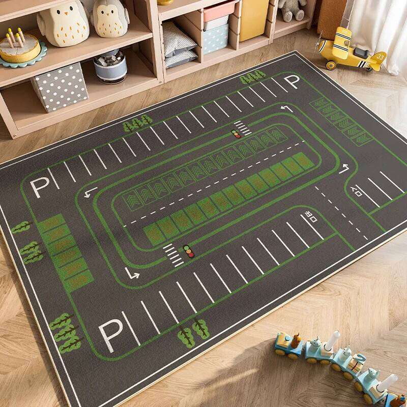 VIKAMA Cartoon Car Traffic Children's Carpet Play Baby Crawling Home Decoration Living Room And Bedroom Floor Mat W260226