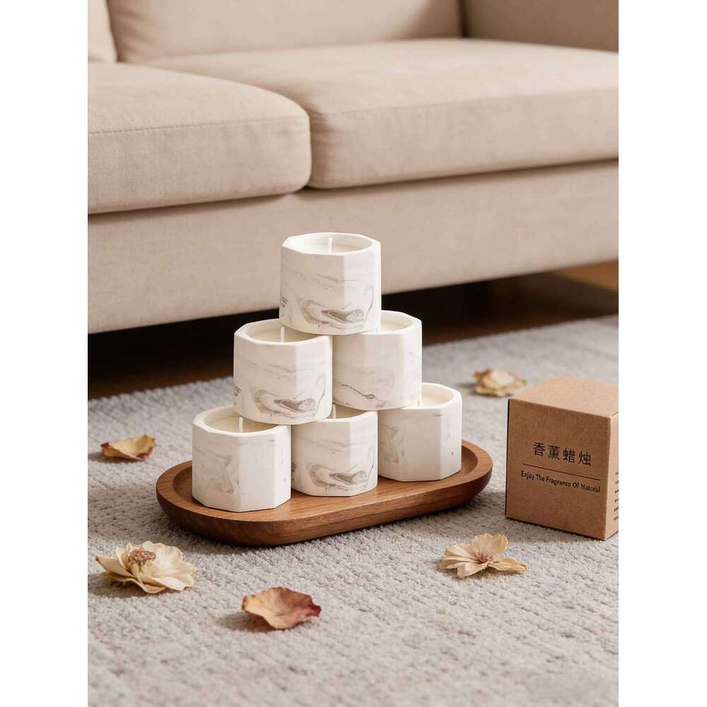 Smokeless soybean plant wax essential oil aromatherapy ink plaster candle W260226