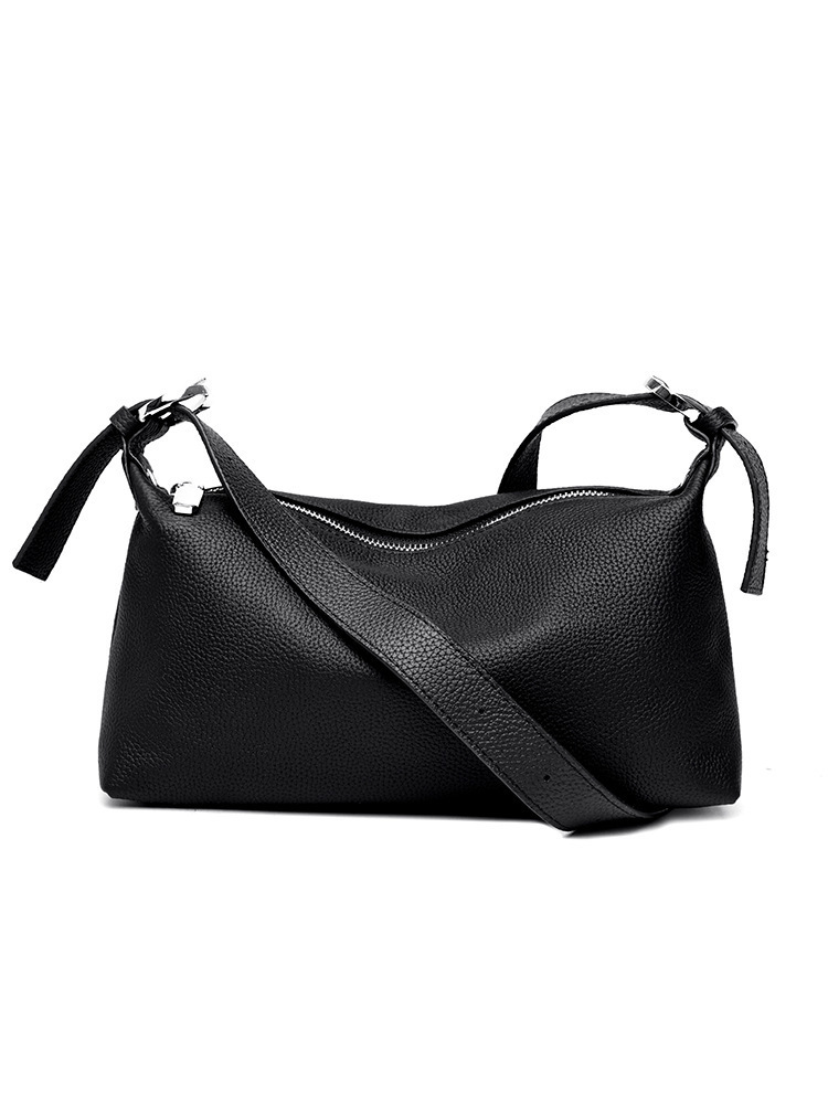 Genuine Leather Womens Bag High-End Large Capacity Commuter Pillow Bag Crossbody Bag Simple Versatile Womens Genuine Leather Bag 241025