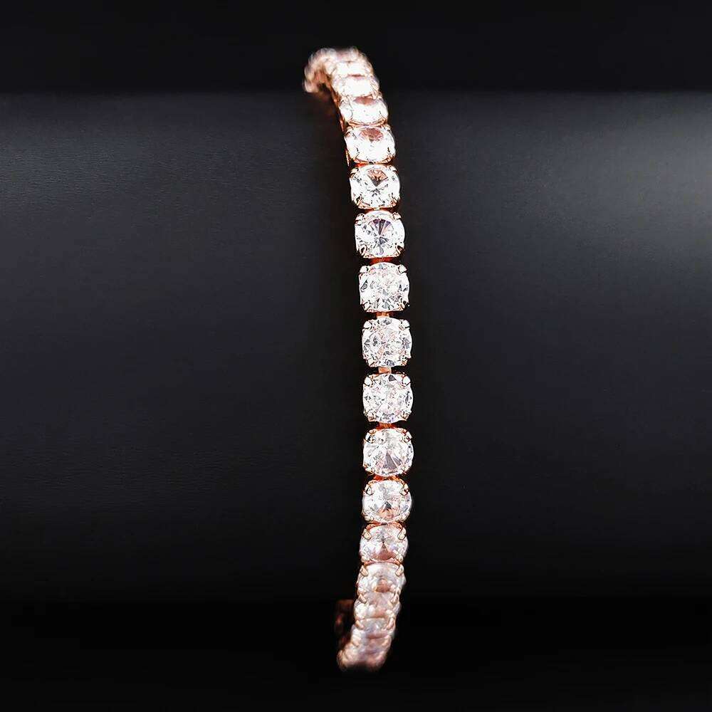 2024 New Arrival Luxury Round rosegold color on hand Bracelet Bangle For Women Anniversary Gift Jewelry Bulk Sell S5787 Z260225