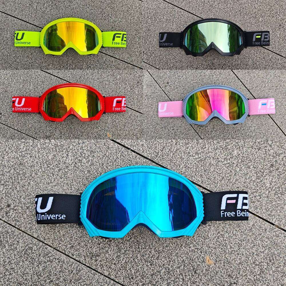 FBFU Winter Ski Equipment Glasses Anti Fog All Day Windbreak Anti-Glare for Man Woman Children Outdoor Sport Z260225
