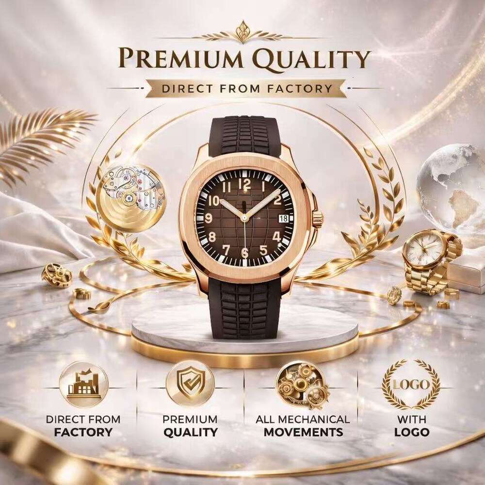 Patakes Philipeity 5167 Style Sporty Octagon Watch Men Automatic Mechanical 324 Movement Grenade Pattern Dial 316L Steel Relogio Masculino Double Folding Clasp