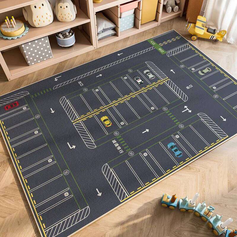 VIKAMA Cartoon Car Traffic Children's Carpet Play Baby Crawling Home Decoration Living Room And Bedroom Floor Mat W260226