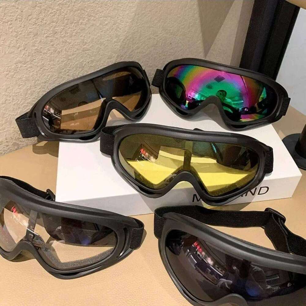 Skiing Sunglasses Cycling Motorcycle UV400 Shades Men Unisex Anti Ultraviolet Goggles Fashion Korean Retro Windproof Eyewear Z260225
