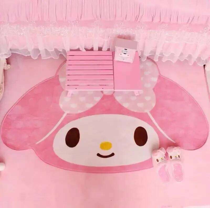 NEW Melody Rug Kawaii Anime Bathromm Carpet Kuromi Children Girls Bedroom Living Room Cartoon Floor Mat Doormat Decor W260226