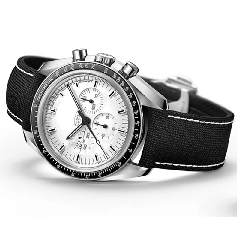 For 300 watch strap for Speedmaster AT150 for Snoopy 31032 Series Canvas Nylon Watchband 19 20 21 22mm bands 260206