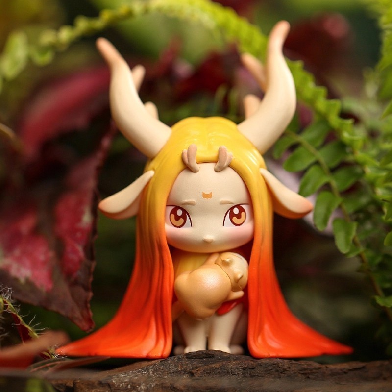 FuZoo Wonderland Elk Forest Spirit Series Trendy Toy Figurine Cute Doll Blind Box 211108